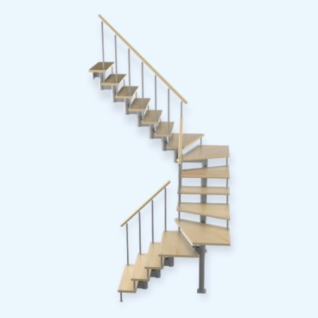 Спринт 180 3/1/6 (h 2880-3040) Лесенка Модульная лестница поворот на 180С