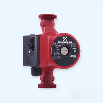 UPS 25/40 с гайками Grundfos Насос циркуляционный UPS 25/40 с гайками Grundfos Насос циркуляционный