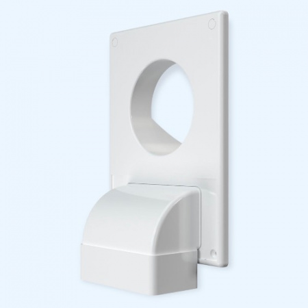 1825РУ10Ф ERA Решетка вентиляционная РУФ фланец D100/60х120 разъемная 185х254 пластик