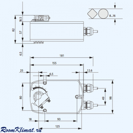 LF 230-S Belimo Электропривод с возвратной пружиной