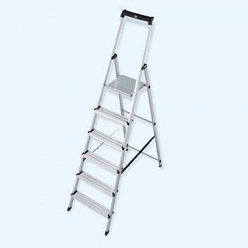 KRAUSE MONTO SOLIDY 6 ступеней (126245) Алюминиевая стремянка с крюком для ведра KRAUSE MONTO SOLIDY 6 ступеней (126245) Алюминиевая стремянка с крюком для ведра