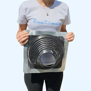 Манжета кровельная прямая №6 черная EPDM (127-228 мм)