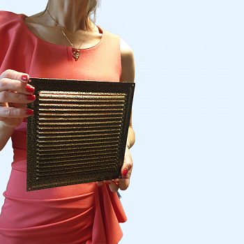 200х200 бронза Решётка металлическая без бортика