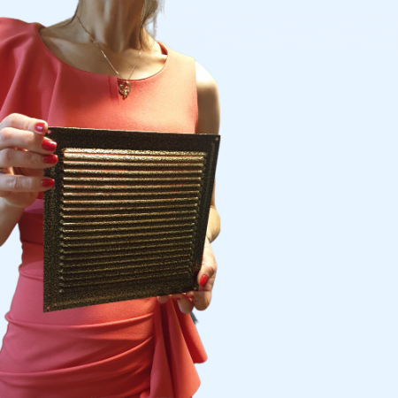 200х200 бронза Решётка металлическая без бортика