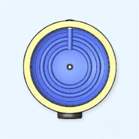 WIС-HT-200 Эван Водонагреватель косвенного нагрева для теплового насоса с двойным змеевиком