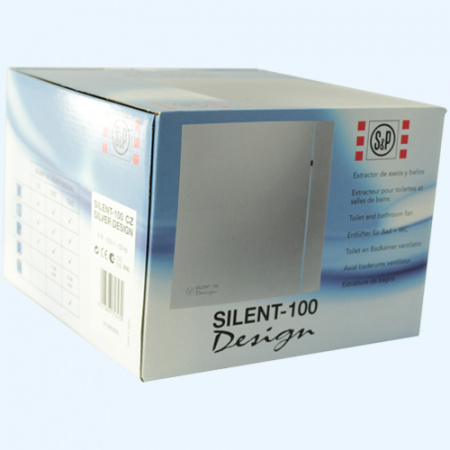 SILENT-100 CHZ SILVER DESIGN Soler&Palau Накладной бытовой вентилятор