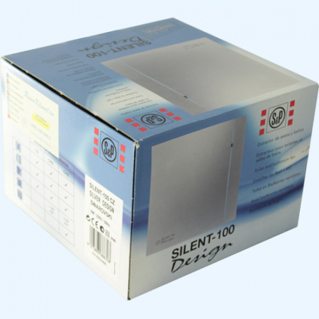 SILENT-100 CHZ SILVER DESIGN-3C Soler&Palau Накладной бытовой вентилятор