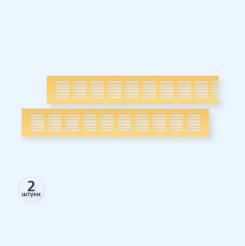 60х400 золото 2 штуки Благовест Вентиляционная решетка 60х400 золото 2 штуки Благовест Вентиляционная решетка