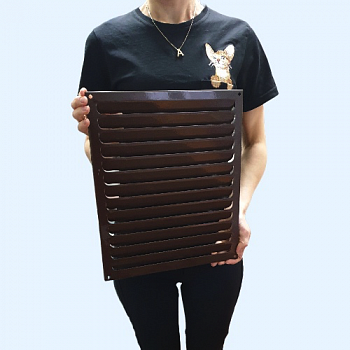 РМ 300х350 коричневая Решётка вентиляционная металлическая