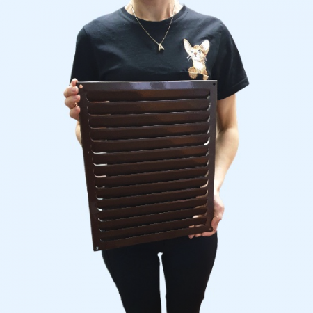 РМ 300х350 коричневая Решётка вентиляционная металлическая