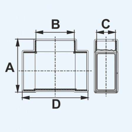 511ТПП ERA Тройник ТПП 55х110 пластик