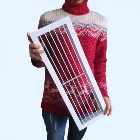 1WA 500*150 Shuft алюминиевая настенная однорядная решетка с регулируемыми жалюзи