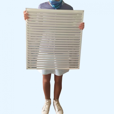 РМ 550х600 белая Решётка вентиляционная металлическая