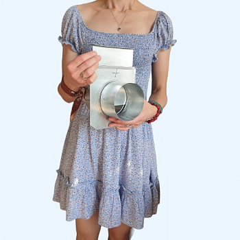 Шибер оцинкованный (задвижка) 100 Ц