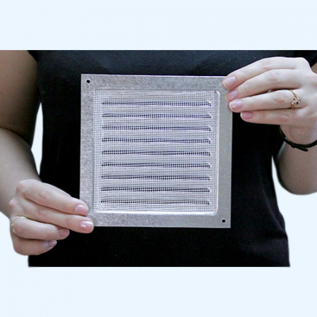 1515МЦ ERA Решетка вентиляционная МЦ сетка 150х150 оцинк.сталь