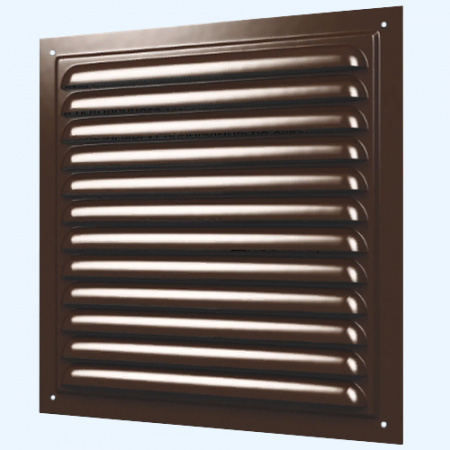 1212МЭ Brown (коричневый) ERA Решетка вентиляционная МЭ сетка 125х125 окраш.сталь