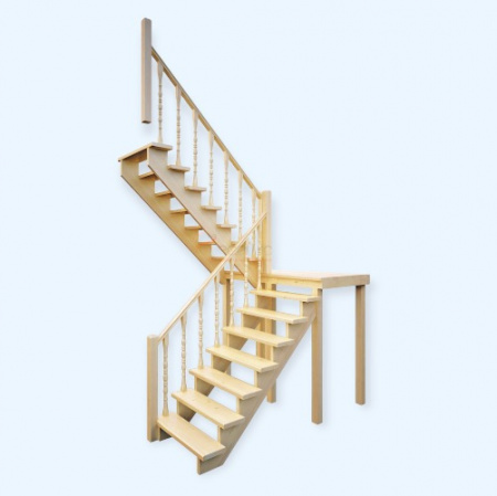 ЛЕС-62 Лесенка Деревянная универсальная межэтажная лестница