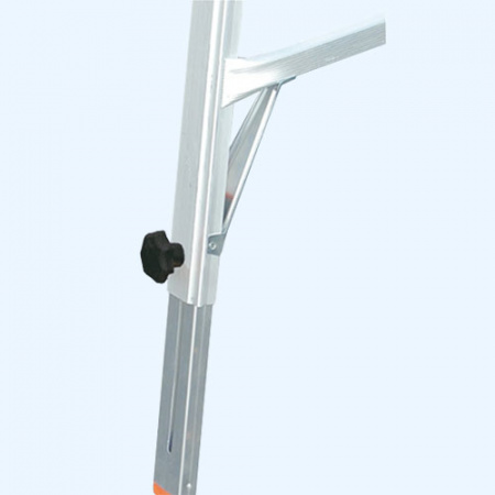 KRAUSE Tele Vario 4х4 с 4 удлинителями стоек (129970) Шарнирная телескопическая лестница стремянка