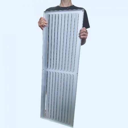 РМ 900х300 белая Решётка вентиляционная металлическая