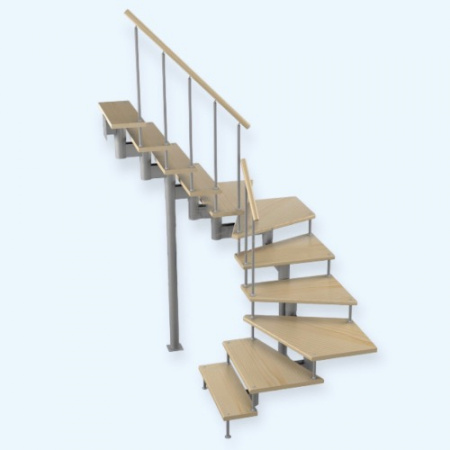 Спринт 1/0/4 (h 2475-2585) Лесенка Модульная лестница поворот на 180С