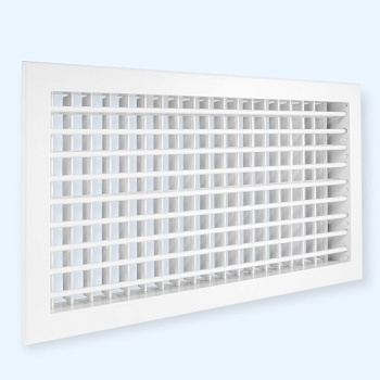 2WA 300*300 Shuft алюминиевая настенная двухрядная решетка с регулируемыми жалюзи