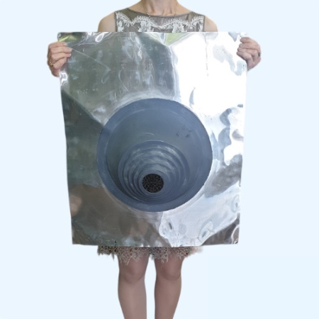 Манжета кровельная угловая из термостойкой резины серая № 1 (75-200 мм) EPDMп