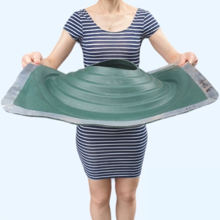 Манжета кровельная прямая из термостойкой EPDMп резины зеленая № 9 (254-502 мм)