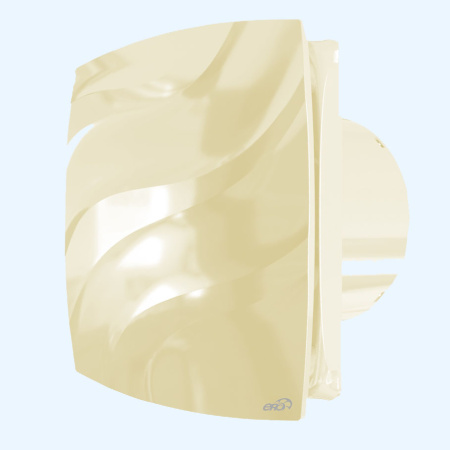 WAVE 100C Ivory ERA Вентилятор накладной WAVE D100 обр.клапан Ivory