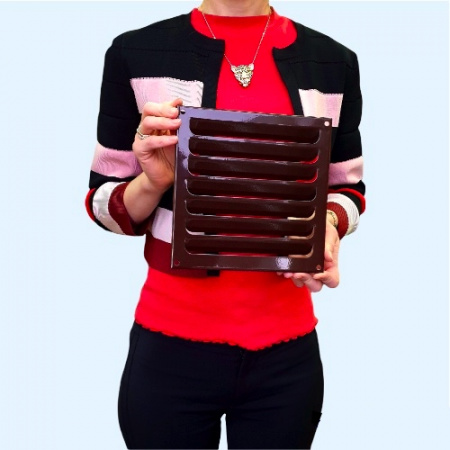 РМ 200х200 коричневая Решётка вентиляционная металлическая