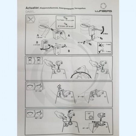 DA05S24 Lufberg Электропривод c пружинным возвратом
