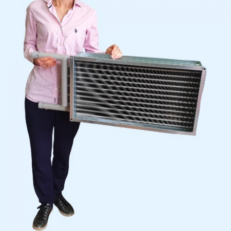 WHR 600*300-2 Shuft водяной нагреватель для прямоугольного канала