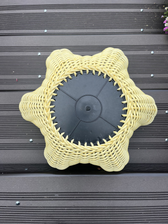 Кашпо морская звезда из искусственного ротанга 16 литров