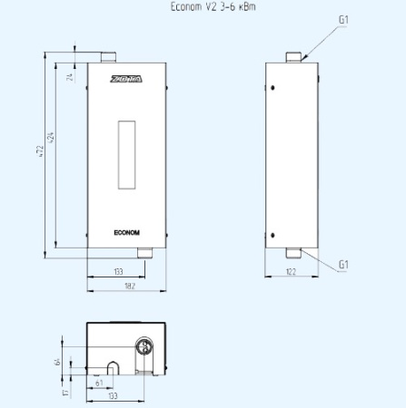 Econom V2-12 ZOTA Настенный электрический котел