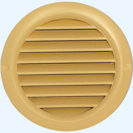 Решетка вентиляционная пластиковая круглая Vents МВ 100 бВС бежевая