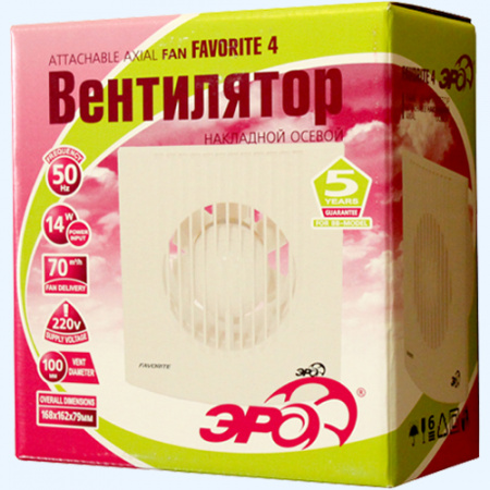 4 FAVORITE ЭРА (ERA) Вентилятор накладной D100