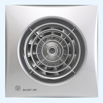 SILENT-200 CRZ SILVER Soler&Palau Накладной бытовой вентилятор SILENT-200 CRZ SILVER Soler&Palau Накладной бытовой вентилятор