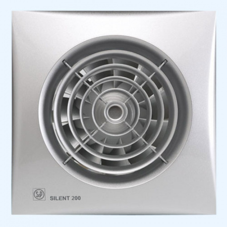 SILENT-200 CRZ SILVER Soler&Palau Накладной бытовой вентилятор SILENT-200 CRZ SILVER Soler&Palau Накладной бытовой вентилятор