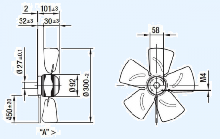 A2D300-AD02-41 Ebmpapst Вентилятор осевой