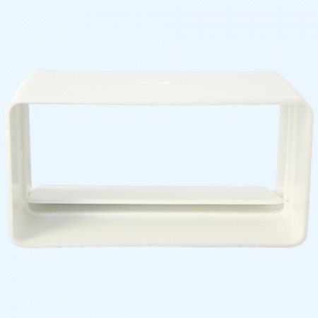 Соединитель-муфта для плоского пластикового воздуховода ВЕНТС 120х60 с клапаном (7171)