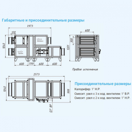 3700 Aqua RR EB Breezart Приточно-вытяжная установка с роторным рекуператором