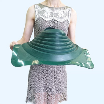 Манжета кровельная прямая из термостойкой EPDMп резины зеленая №8 (178-330 мм)