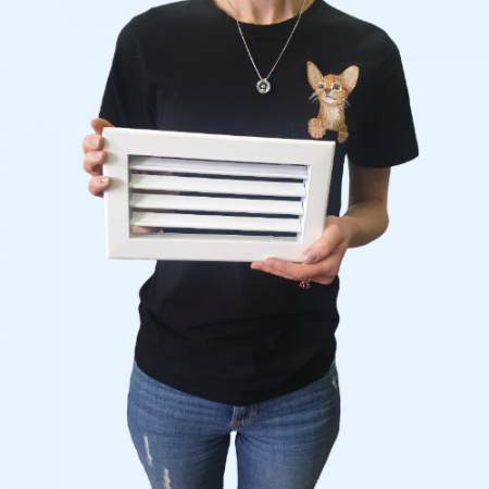 1WA 200*100 Shuft алюминиевая настенная однорядная решетка с регулируемыми жалюзи