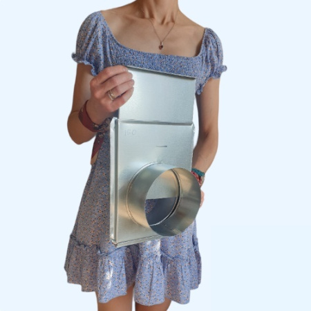 Шибер оцинкованный (задвижка) 150 Ц