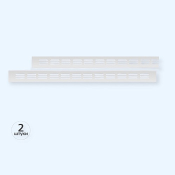 40х500 серебро 2 штуки Благовест Вентиляционная решетка