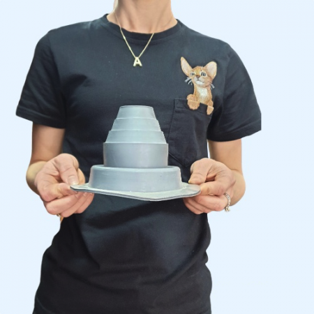 Манжета кровельная прямая №2 серая EPDM (45-75 мм)