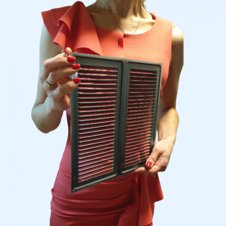 250х250 хром Решётка металлическая без бортика