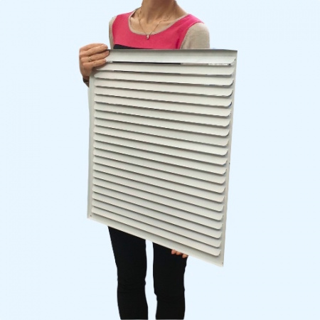 РМ 650х650 белая Решётка вентиляционная металлическая