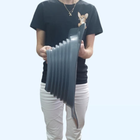 Манжета кровельная прямая из термостойкой EPDMп резины серая №8 (178-330 мм)