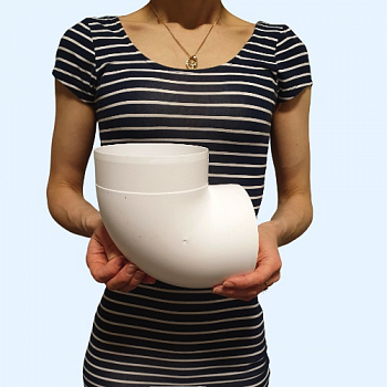 12,5ККП ERA Колено ККП D125 90° пластик