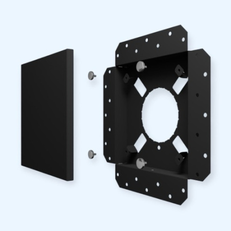 2020SGR ERA Решетка вентиляционная SGR 200х200 окраш.сталь Matt black